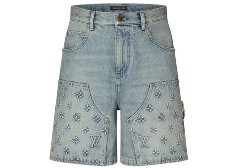 vintage louis vuitton high waisted shorts|Louis Vuitton denim shorts.